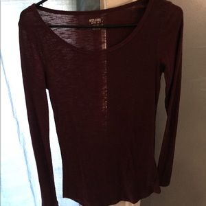 Burgundy long sleeve